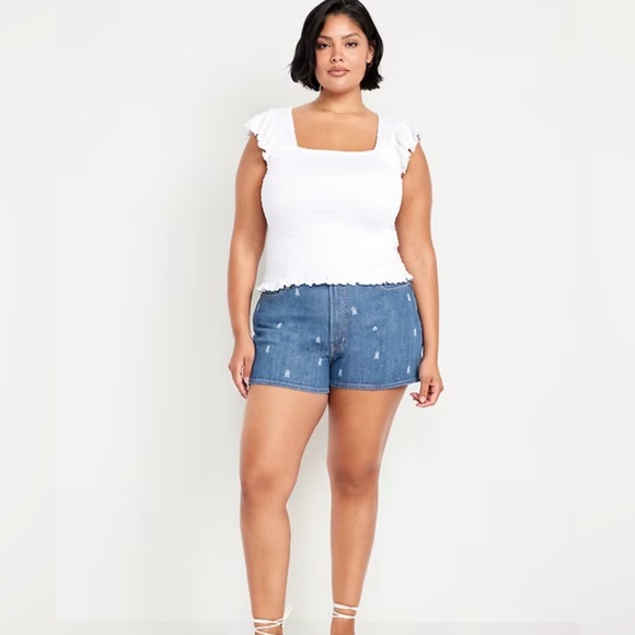 Old Navy High-Waisted OG Jean Shorts -- 3-inch inseam - Picture 2 of 7